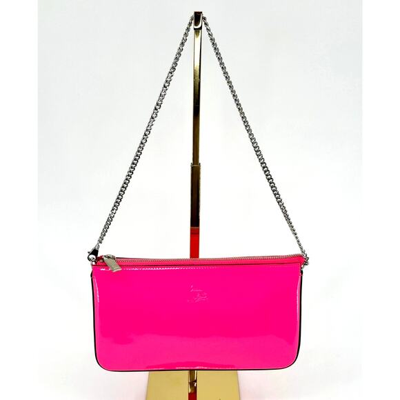 Christian Louboutin Patent Loubila Clutch in Poupidou New - Picture 4 of 15